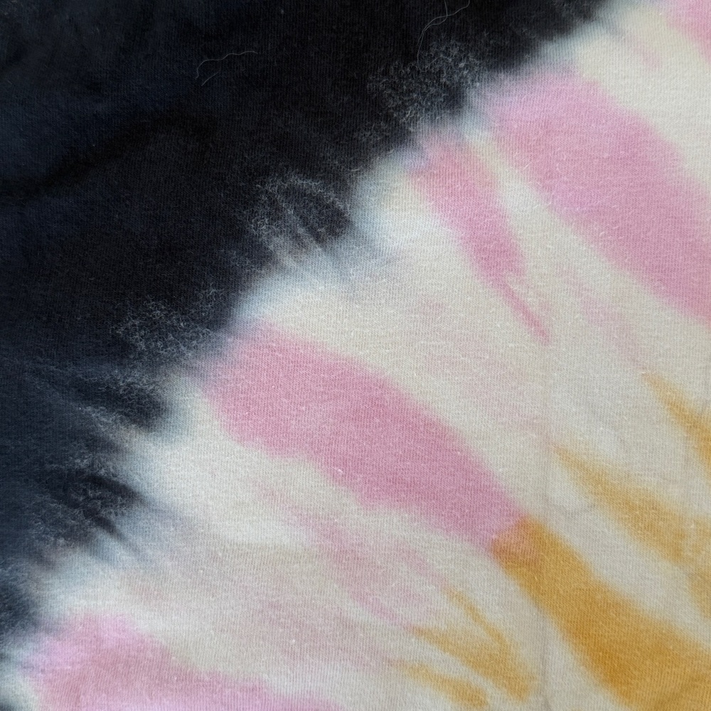 Electric & Rose Tie Dye Sports Bra Crop Top XS Rainbow Racerback Activewear - Picture 4 of 7